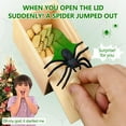 thumbnail image 2 of Wooden Spider Prank Box - Handcrafted Money Surprise Box for Adults and Kids [Upgraded Version], 2 of 6