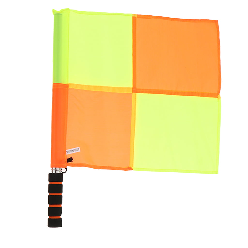 Details about   2PCS Referee Flags With Bag Soccer Linesman Flag Champion Fottbal Sports Flag 