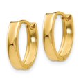 thumbnail image 4 of Auriga Fine Jewelry 14K Yellow Gold Hinged Hoop Earrings for Women (L- 13mm, W- 10mm), 4 of 6