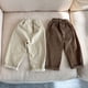 thumbnail image 5 of Spring Baby Children's Casual Pants 1-8Y Simple Loose Solid Color Boys Trousers Korean Style Trendy Girls' Corduroy Pants, 5 of 6
