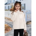 thumbnail image 5 of Usaibhir Girls Fleece Jacket Sherpa Fall Winter Full Zip Fuzzy Coat Outwear with Pockets 5-14T, 5 of 8