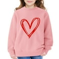 thumbnail image 5 of YunPes Girls Heart Graphic Sweatshirts Casual Oversized Fleece Pullover Tops Kids Fall Winter Long Sleeve School Cute Y2k Outfits, 5 of 6
