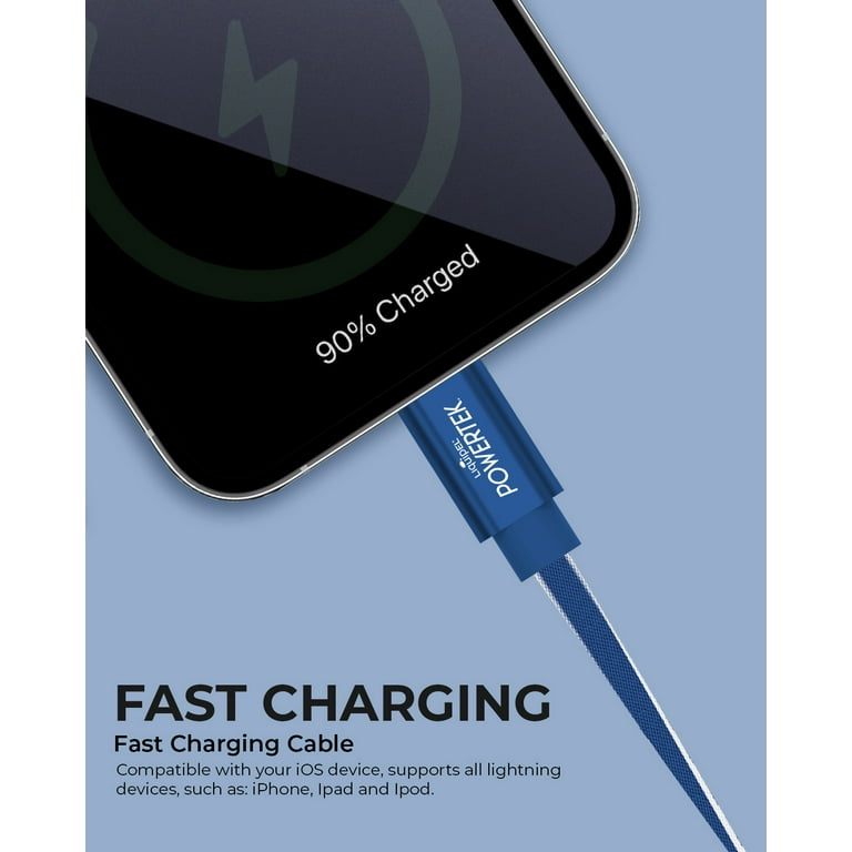 Chargeur iPhone 6Ft 2Pack [Certification Apple MFi] Liban