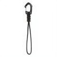 thumbnail image 1 of Llavero De Supervivencia De Paracord Clip de gancho de cordón trenzado de cuerda de paraguas de 7 núcleos para llaves/hombres/mujeres (negro largo), 1 of 7