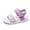 czb# Purple457, variant on Teen Girls Sandals Color Block Hook And Loop Adjustable Strap Open Toe Breathable Comfortable Soft Flat Sole Anti-Slip Casual Summer Shoes Outdoor Sport Footwear,Multicolour,7-8 Years