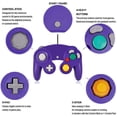 thumbnail image 2 of Controller Replacement for Gamecube Controller,Classic Wired Controller Compatible with Gamecube Console for Wii Nintendo Gamecube (Purple), 2 of 6