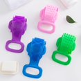 thumbnail image 4 of Cateissary Depurador de silicona para baño, herramienta multifuncional para fregar la espalda, cepillo para toallas de baño y ducha para el hogar Juegos de accesorios de baño rosado Cateissary HA5348-02, 4 of 6