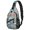 Basketball and Jersey Gray Pattern, variant on Basketball and Jersey Gray Pattern Sling Backpack, Unisex Daily Travel Sling Pack with Side Mesh Pockets, Breathable Padded Back Gift Ideas for Hiking Cycling Walking
