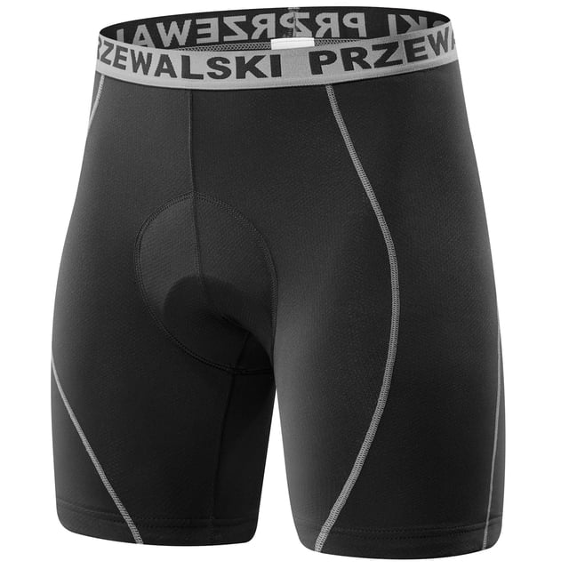 QUALICOS Ropa Interior de Ciclismo para Hombre con Agarres Antideslizantes en las Piernas, Shorts de Bicicleta Acolchados 4D, Forro de MTB para Ciclismo en Bicicleta