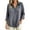 *Gray, variant on VBVC Women's Cotton Linen Henley Shirts , Ladies' Collared Long Sleeve Casual Blouses , Loose Fit Button Down Tunic Tops For Women, Black , S-3XL