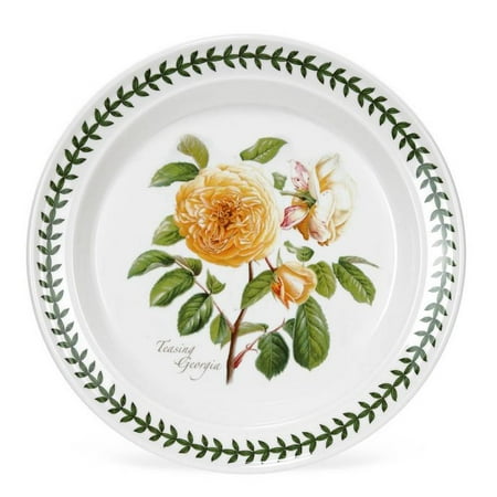 

Portmeirion Botanic Roses Salad Plate with a Teasing Georgia Motif Round Salad Dessert & Dinner Plate Ceramic Dishwasher Microwave & Oven Safe 8.5 Inch