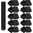 thumbnail image 1 of Square Tubing Plastic Plugs For Weatherability And Long-Lasting Use, Furniture Glide Inserts Offering Easy Installation And Good Stability, Black Moisture-Proof Inserts (Pack Of 20), 1 of 5