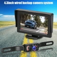 "TSV Vehicle Backup Rear Cam Monitor System Kit, Waterproof Night