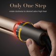 thumbnail image 2 of DAMAIE Professional Hair Straightener, Flat Iron For Hair Styling: 2 In 1 Tourmaline Ceramic Flat Iron For All Hair Types With Rotating Adjustable Temperature And Salon High Heat 250℉-450℉., 2 of 5