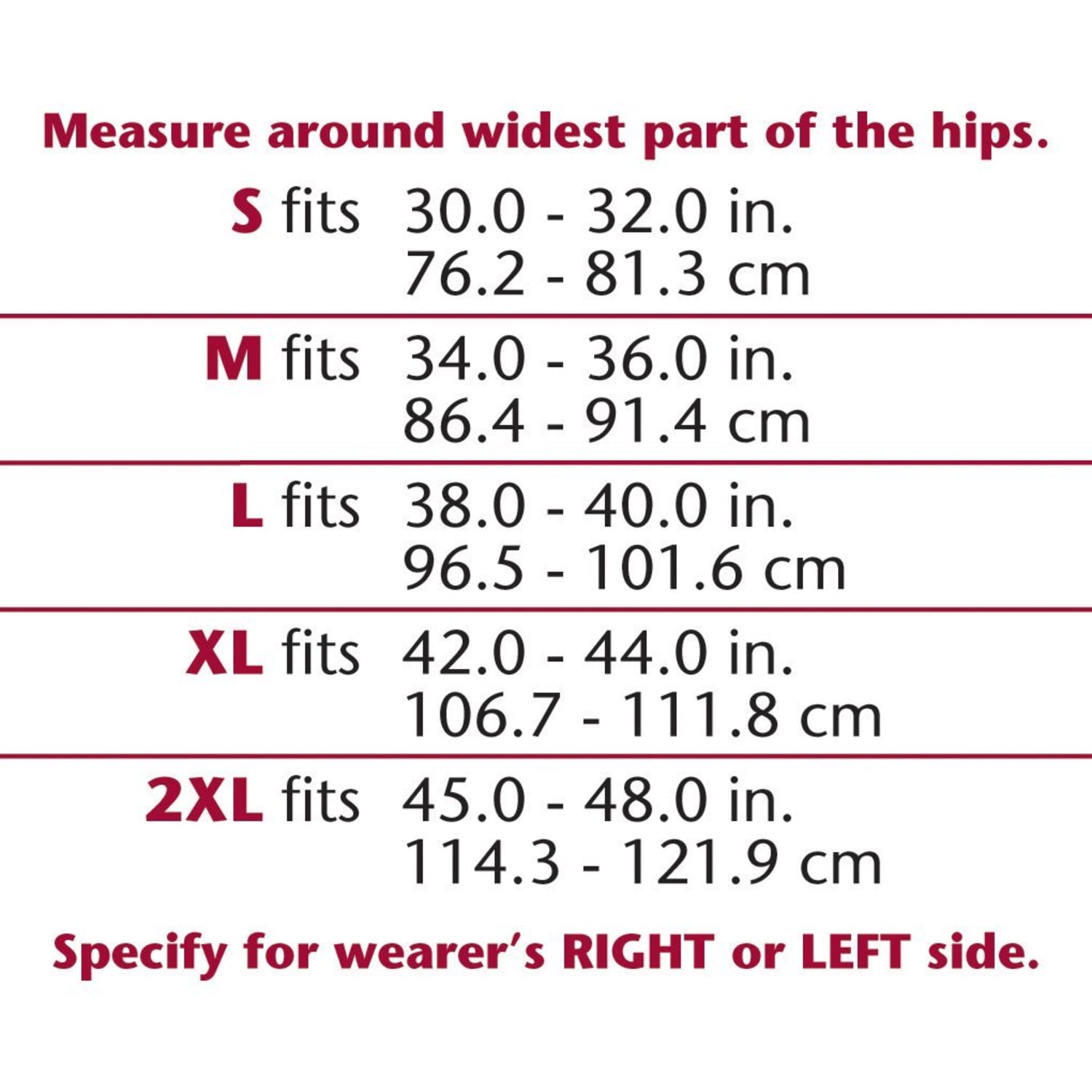 OTC Single Hernia Truss, Left Side, Grey, X-Large