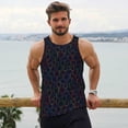 thumbnail image 6 of Pofeuu Colorful Balloons Print Men's Workout Tank Tops Sleeveless Muscle Gym Shirt Quick Dry-Large, 6 of 7