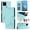 Green, variant on Flip case for GANGXUN Google pixel 5 Wallet Case with Kickstand, Card Slots, RFID Block, Cat Design