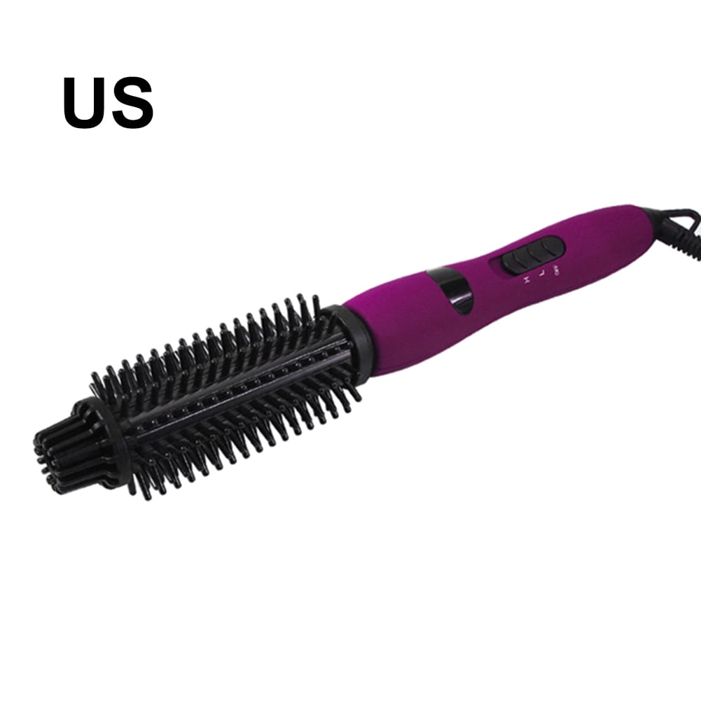 Pro Curling Iron Brush 1 Inch Hair Curler Brush Ceramic Hot Brush Styling  Dryer Comb Curl Tool Dual Voltage for Long Hair 