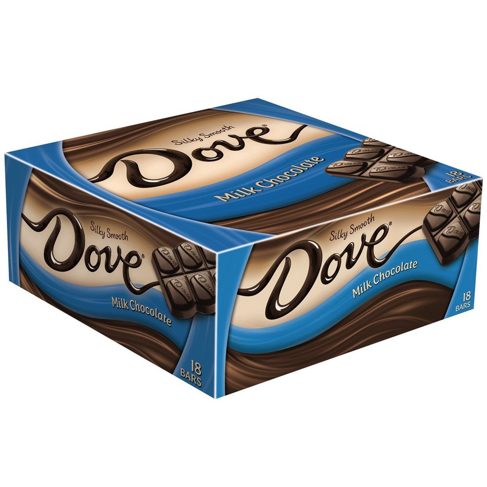 216 PACKS DOVE Milk Chocolate Singles Size Candy Bar 1.44Ounce Bar