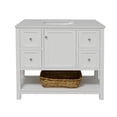 thumbnail image 2 of Lakeshore 42" Bathroom Vanity with White Cabinet and Engineered White Top, 2 of 6
