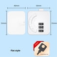 thumbnail image 5 of 2 Pack Multi functional child safety lock, home baby protection drawer lock, refrigerator lock, baby password lock, flat lock （Flat password lock）White, 5 of 5