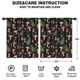 thumbnail image 2 of Blackout Kids Curtains,Mushroom and Fern Black Pattern Children's Insulated Curtains Set Of 2,Bedroom Essentials,Toddler Room Decor 52"x63", 2 of 5