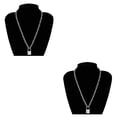 thumbnail image 2 of Youkk Collier Pendentif Gothique pour Femmes, Pièces à Large Application, Bon Cadeau, Collier en Acier Inoxydable, Mode Argent 2Set, 2 of 3