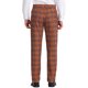 thumbnail image 3 of Pantalones de vestir de cuadros para hombres Inspire Chic, pantalones formales de negocios, 34 marrón y blanco, 3 of 7