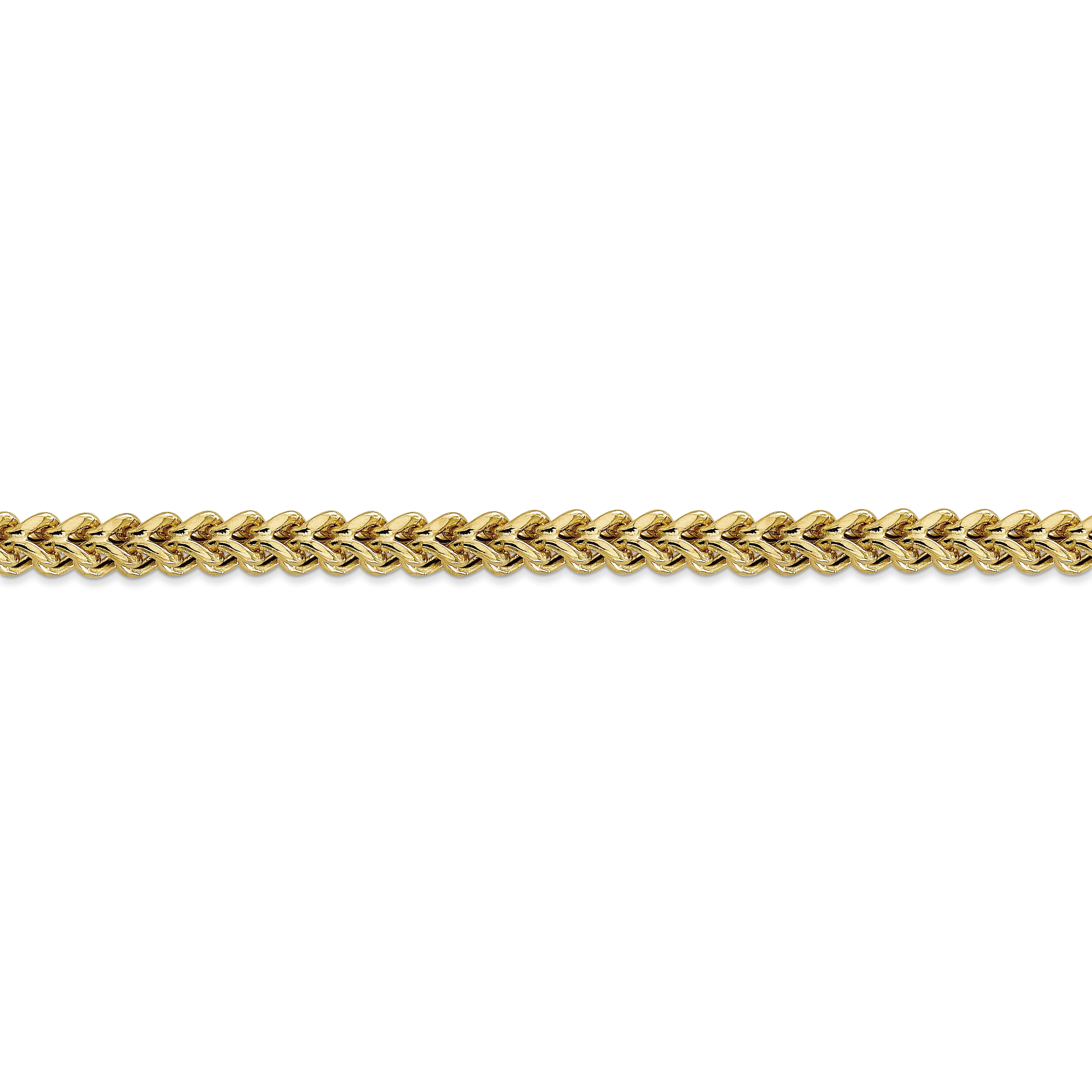 14K Yellow Gold 4.5mm Hollow Franco 