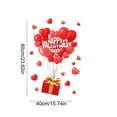 thumbnail image 3 of 3D Heart Valentine's Day Decorative Stickers - Sweet Window Stickers for Gift Boxes, Shopping Mall Displays, Home Party Romantic Indoor Decor, 15.74*23.62in, D, 3 of 8
