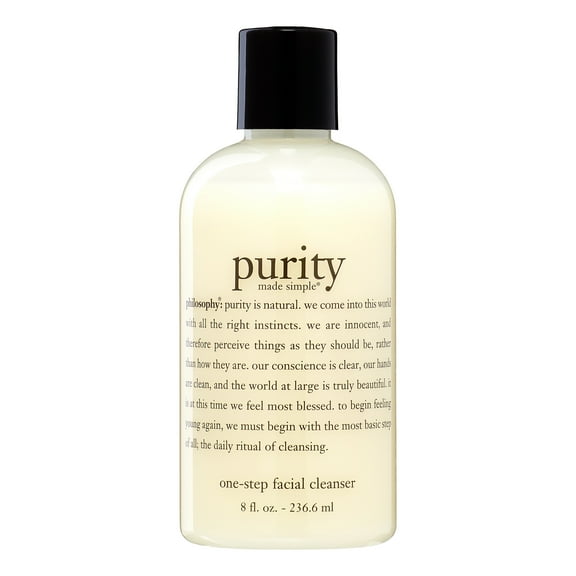 Philosophy Purity Made Simple One Step Facial Cleanser, Face Wash for All Skin Types, 8 fl oz