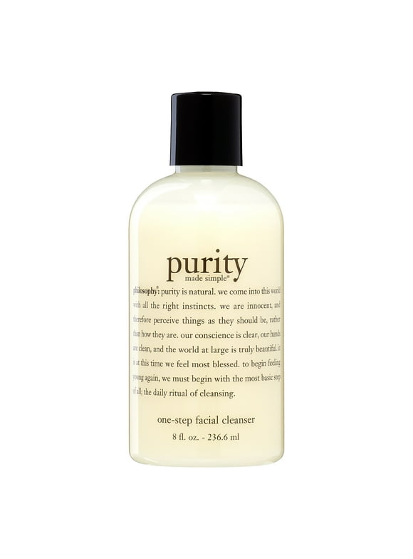Philosophy Purity Made Simple One Step Facial Cleanser, Face Wash for All Skin Types, 8 fl oz