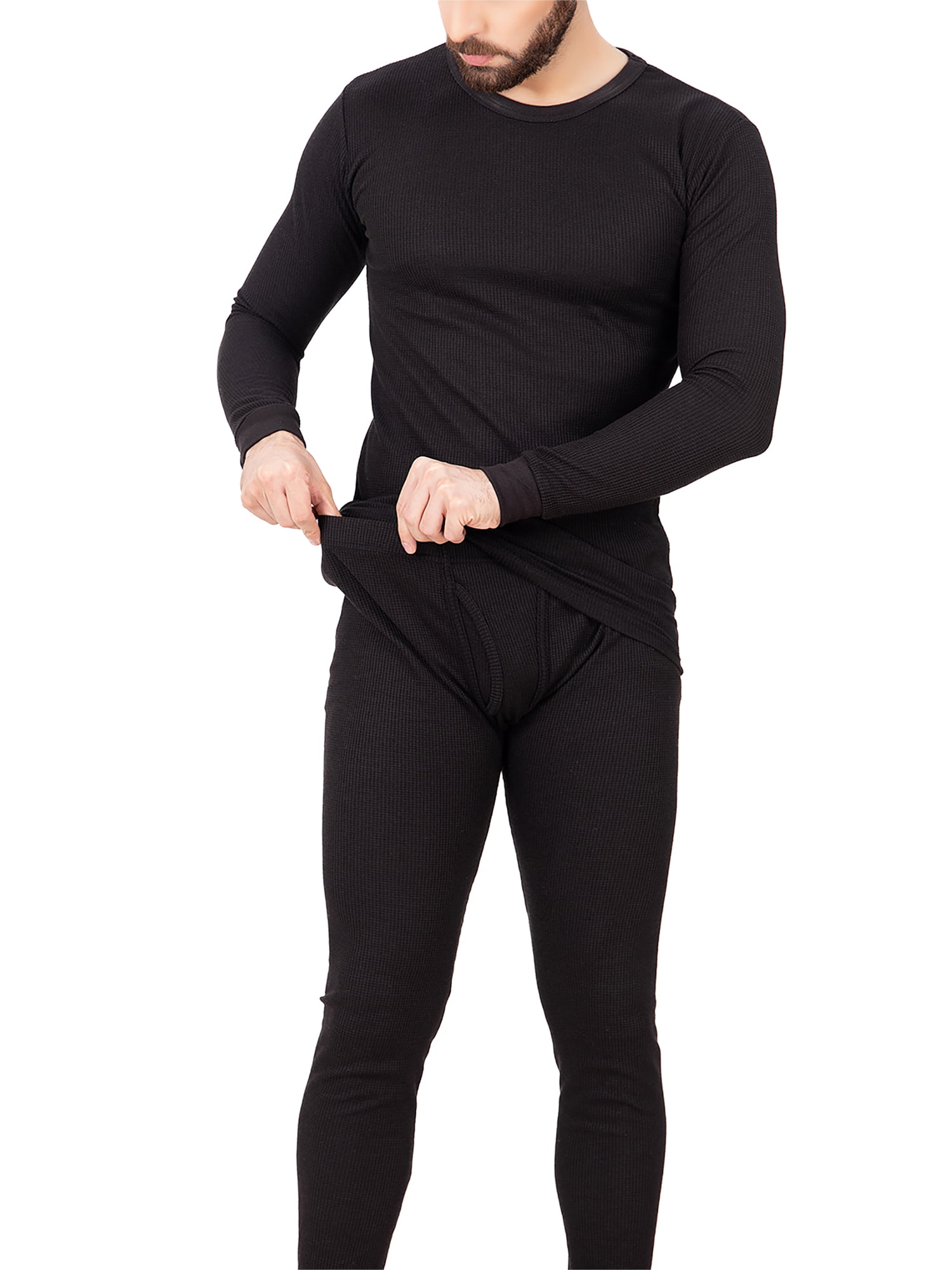 Poriff Men Tall Long Underwear Soft Thermal Shirts Insulared