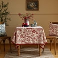 thumbnail image 3 of Mantel ISAENNE Designer French Linen 140x200 cm Red Floral, 3 of 9