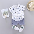 thumbnail image 1 of URMAGIC Toddler Baby Boy Summer Floral Shirt Blouse Tops + Shorts Outfit Set Clothes 1-2 Years, 1 of 3
