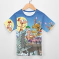 thumbnail image 3 of Phineas And Ferb Kids Short Sleeve Tee Shirt Novelty Crewneck T-Shirts Unisex Summer Blouse Tops for Boys Girls 150CM, 3 of 8
