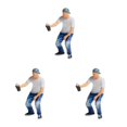 thumbnail image 1 of Wweixi 1/87 Diorama Graffiti Figure Characters Resin People Train Layout boy white 3Set, 1 of 6
