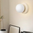 thumbnail image 5 of Lámpara de pared LED de cristal nórdico con base minimalista para dormitorio, estudio, pasillo, escalera, entrada, iluminación A, 5 of 5