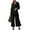 Black, variant on Ltctricy Women's Plus Size Sets 2 Piece Long Sleeve Lapel Button down Shirts and Wide Leg Pants Baggy Lounge Outfits