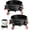 Black, variant on 2Pcs 11 Inch Bucket Dolly, Removable Rolling Bucket Dolly, 5 Gallon Car, with 5 Heavy Duty Wheel Casters, 360°Rolling, Connectable, Locking, for Car Wash & Auto Detailing,Bearing 300lb,
