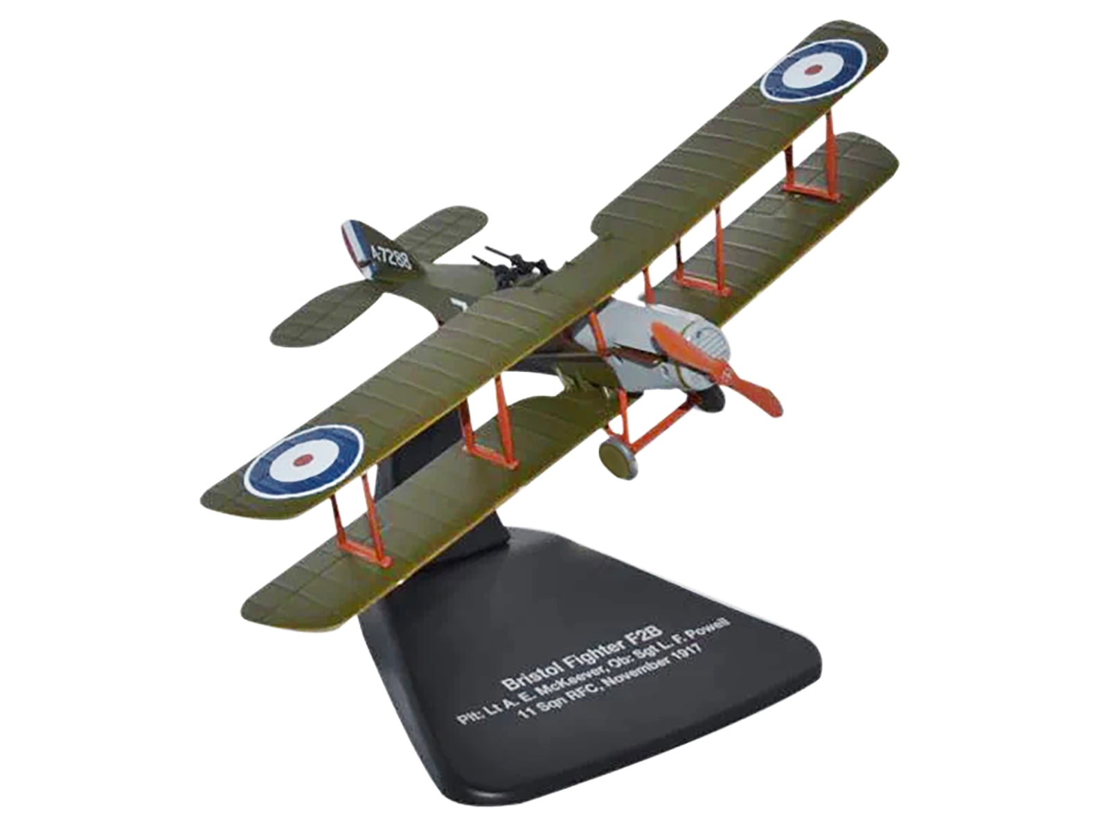 Oxford Diecast Herpa Modello In Metallo Pressofuso Bristol F2B Fighter, Scala Precisa, Colore Grigio, Edizione Da Collezione