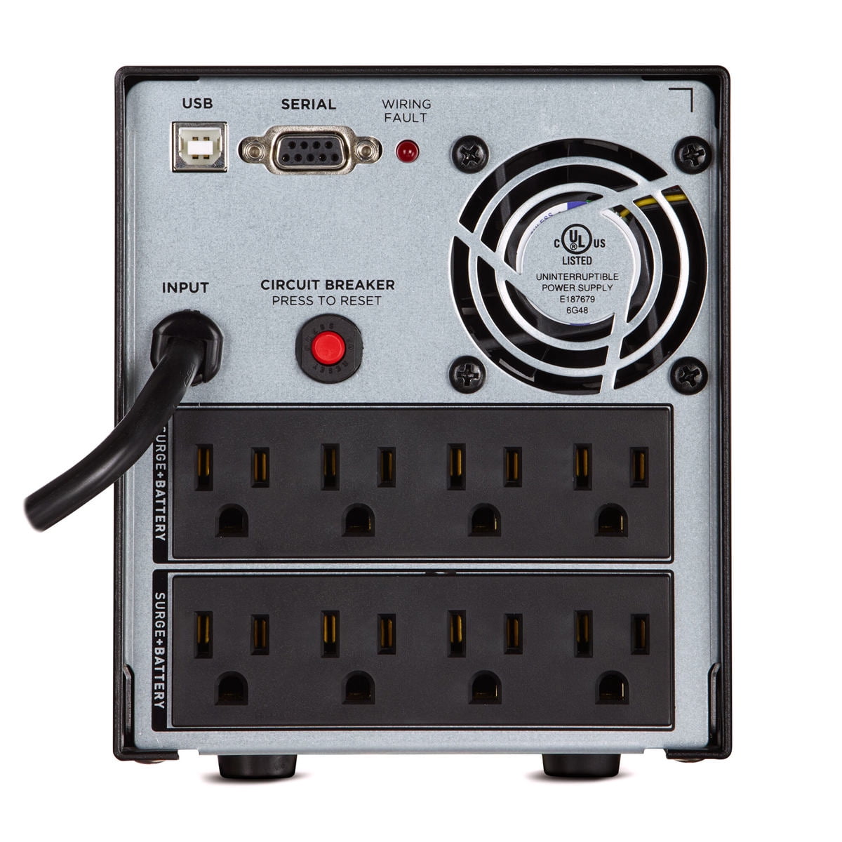 CyberPower OR1500PFCLCD Tower 1050W 1500V Uninterruptible Power Supply, 8 Outlets, 3' Cord