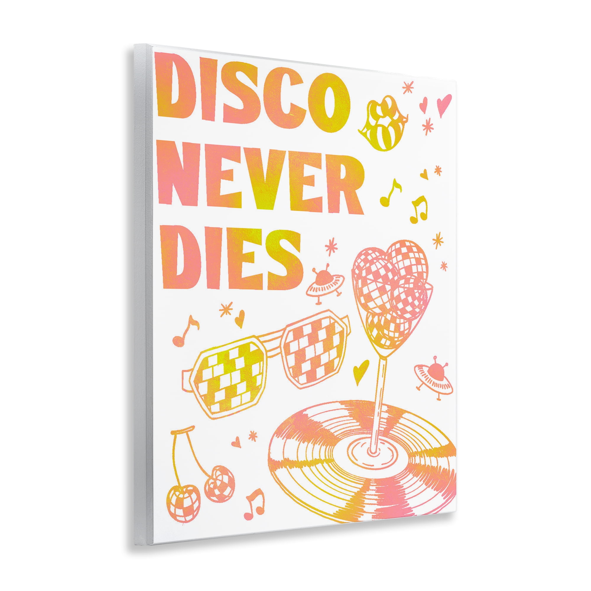Stupell Industries Disco Never Dies Wall Plaque Art, design by Ziwei Li