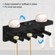 thumbnail image 5 of Soporte de exhibición para bates de béisbol montado en la pared, soporte para bates de softball, color madera, 5 of 6