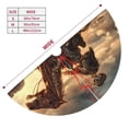 thumbnail image 3 of Picia Western Skeleton Cowboy Horse Print Christmas Tree Skirt , Christmas Tree Skirt Ornaments for Merry Christmas Holiday Party Decorations Indoor Outdoor-36", 3 of 7