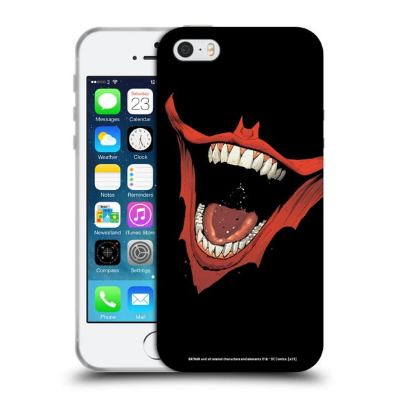 Head Case Designs Officially Licensed The Joker DC Comics Character Art Laugh Bat Logo Soft Gel Case Compatible with Apple iPhone 5 / 5s / iPhone SE 2016