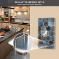 thumbnail image 5 of Yayeee Blank Wall Plate Cover 1-Gang 4.5"x2.7" Home Unused Decorative Outlet, Elegant Hexagon Pattern, 5 of 7