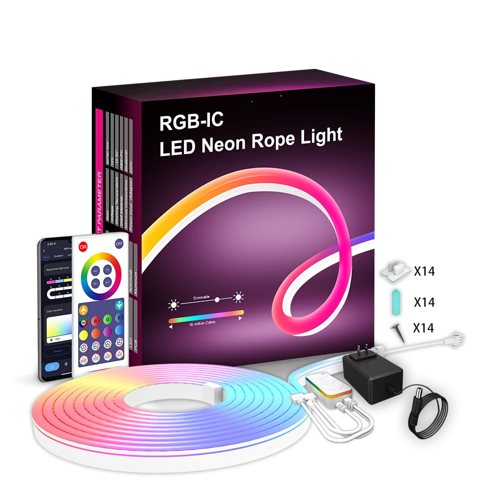 Custom Neon Signs, DIY RGBIC Neon Rope Light Kits - Dekala LightFlow™ –  Dekala Store