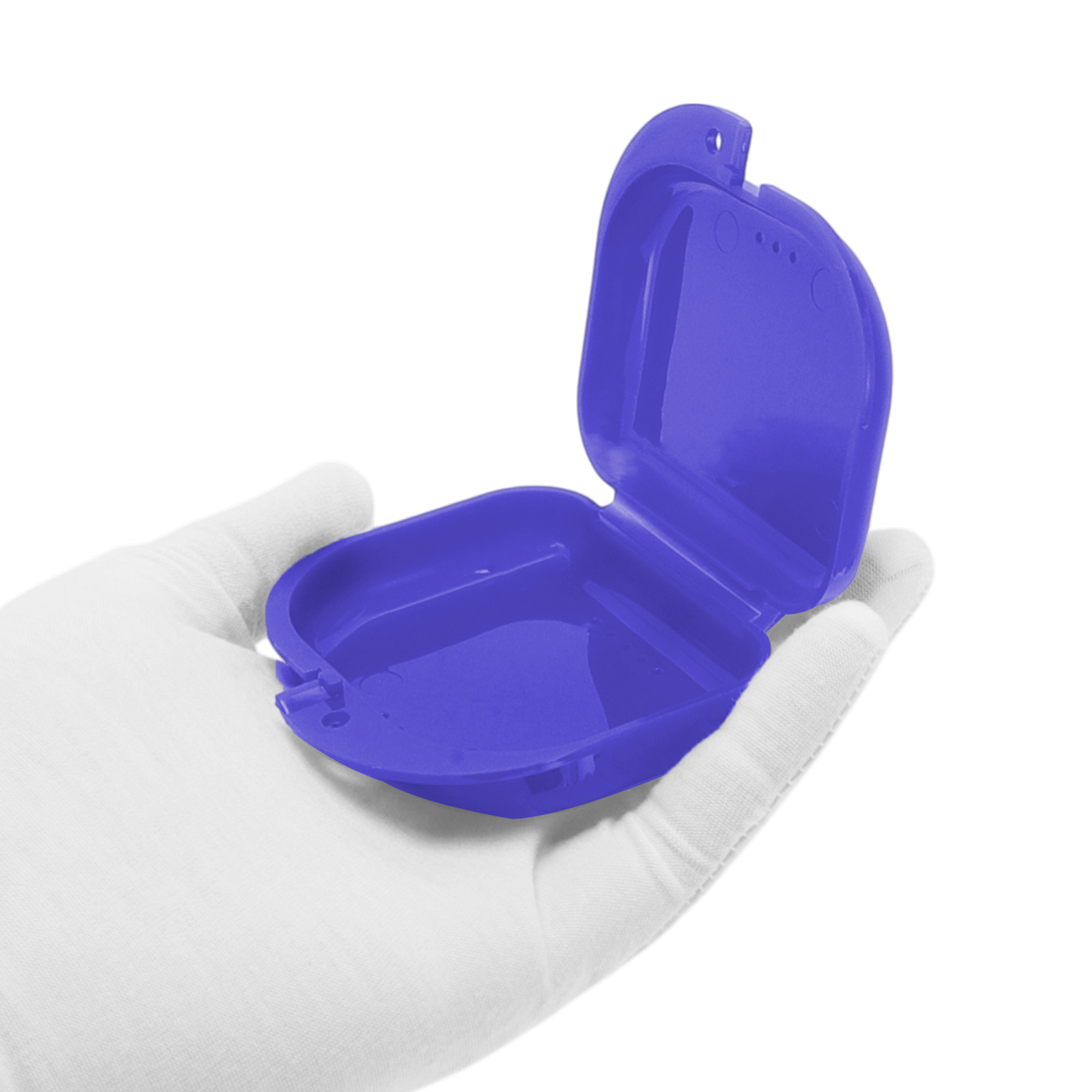 Unique Bargains Mini Braces Box with Brush 1 Set Clear, Dark Blue