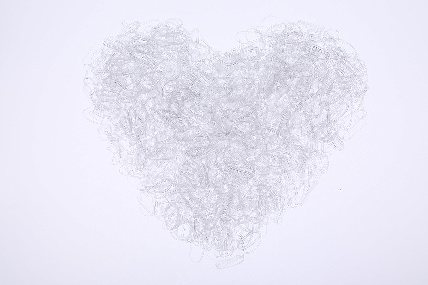 2000PCS Clear,Rubber Bands, Elastic Braiding Band, Hair Ties for Toddlers, Children, Girls